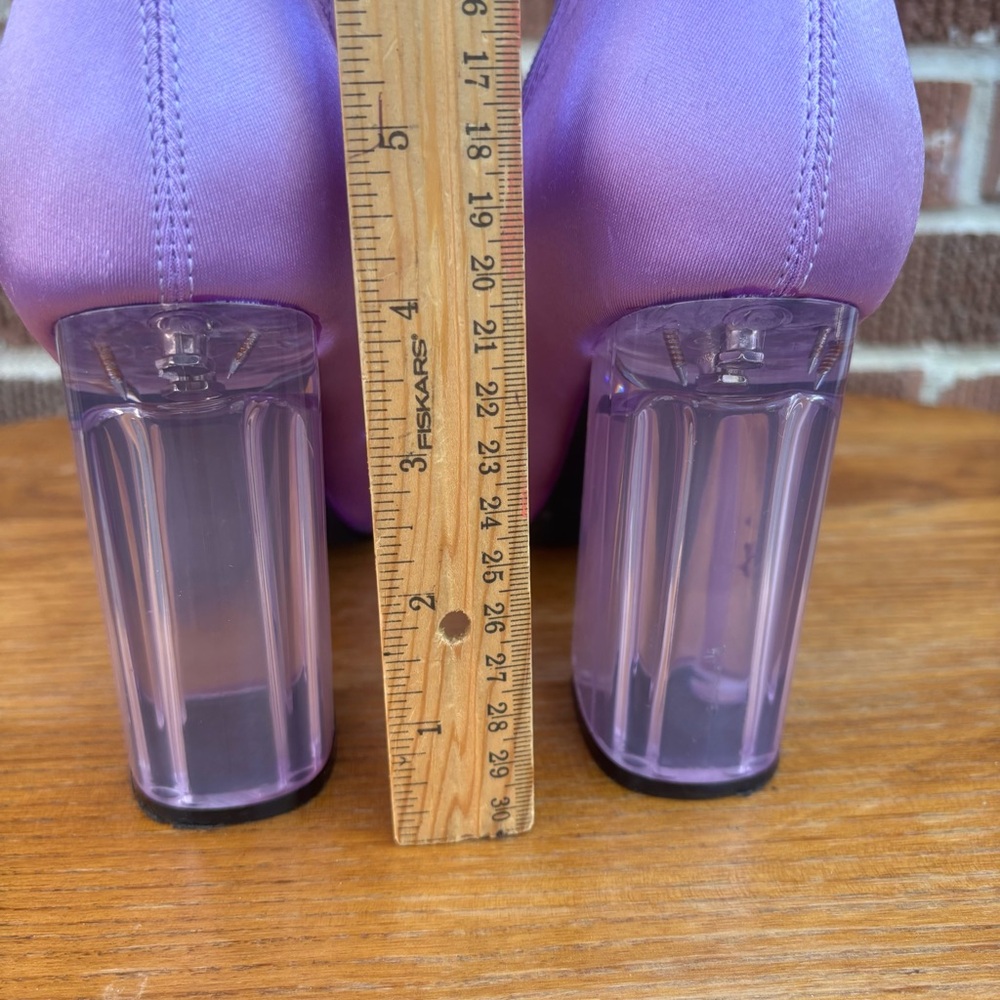 Dolls Kill x Sugar Thrillz Luv Me or Hate Me Lilac Bootie Women’s Size 11 - Picture 6 of 7